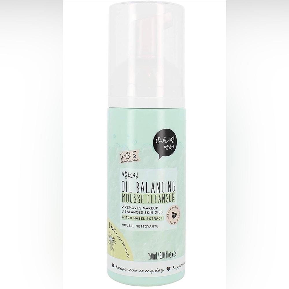 ⭐️5/$25 | Oh K! | SOS Foaming Mousse Cleanser with Salicylic Acid + Witch Hazel